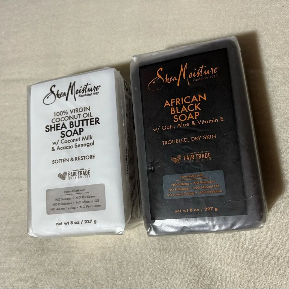 Shea Moisture‎ AFRICAN BLACK SOAP, SHEA BUTTER SOAP